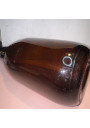 Grande bouteille en verre vintage ambrée 5 L – industriel