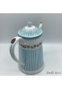 Old enamelled coffeepot garland of roses