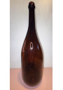 Grande bouteille en verre vintage ambrée 5 L – industriel