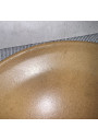 Six Vintage Stoneware Plates: Camel Brown Mottling, 1970s