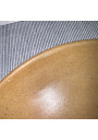 Six Vintage Stoneware Plates: Camel Brown Mottling, 1970s