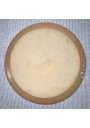 Six Vintage Stoneware Plates: Camel Brown Mottling, 1970s