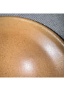 Six Vintage Stoneware Plates: Camel Brown Mottling, 1970s