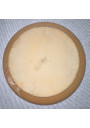 Six Vintage Stoneware Plates: Camel Brown Mottling, 1970s