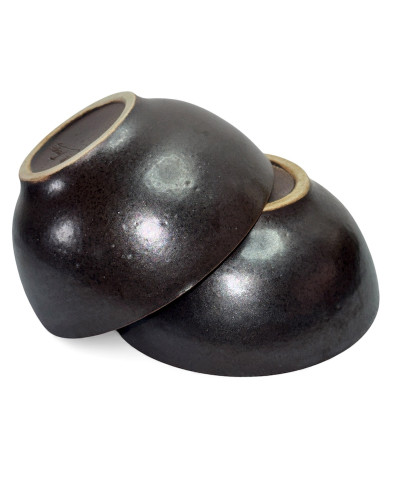 Lot de 2 Bols R. Jacques en Grès - Potier Français - Design Brut Années 70