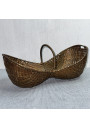 Old braided copper basket