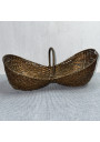 Old braided copper basket