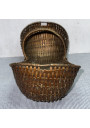 Old braided copper basket
