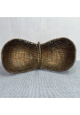 Old braided copper basket