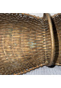 Ancien panier en cuivre tressé  - Panier bourguignon