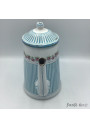 Old enamelled coffeepot garland of roses