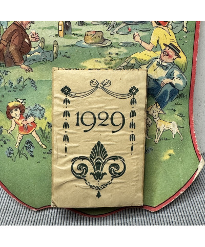 Vintage wall calendar from the 'DROLATIQUE' collection – Ephemera 1929 – Never used