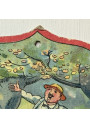 Vintage wall calendar from the 'DROLATIQUE' collection – Ephemera 1929 – Never used