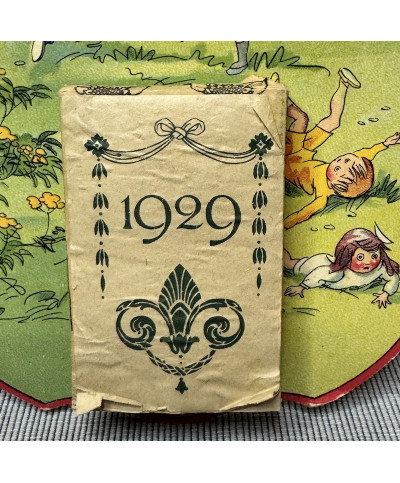 OLD WALL CALENDAR FROM THE DROLATIQUE COLLECTION – EPHEMERAL YEAR 1929 – NEVER USED