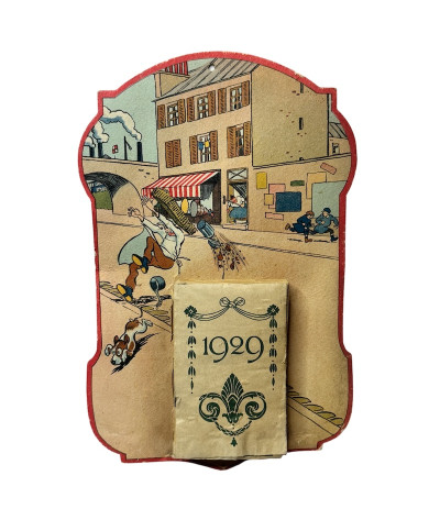 📅 Old wall calendar from the "DROLATIQUE" collection – never used – EPHEMERA 1929
