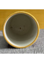 Antique small Gien vase with Renaissance blue decoration, dating from 1938 to 1960, signed Thibault.