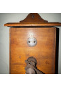 Antique wooden wall-mounted coffee grinder - French-made