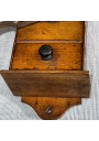 Antique wooden wall-mounted coffee grinder - French-made