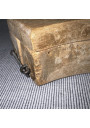 Ancien moule à beurre en bois motif floral