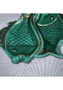 Double coupelle poissons style Vallauris | Brocante Déco
