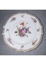 Set of 8 Antique Porcelain Dessert Plates – Floral Bouquets and Gilt Decoration