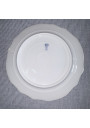 Suite de 8 assiettes à dessert anciennes en porcelaine – Décor floral et dorures