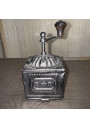 Antique Metal Coffee Grinder with Hand Crank - B T