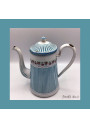Old enamelled coffeepot garland of roses