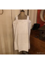 Ancienne chemise de nuit brodée et ajourée | Large | En coton