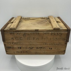Old military ammunition crate | In wood