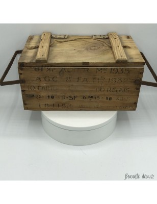 Old military ammunition crate | In wood