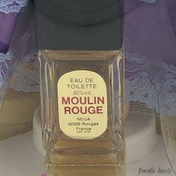 Ancien coffret d'eau de toilette Moulin Rouge | Parfums Neija | Avec poupée
