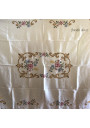 ♔ Old hand-embroidered tablecloth | Cross stitch ♔