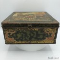 Old tin-plate cookie box | Fisherman decor