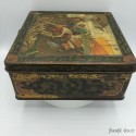 Old tin-plate cookie box | Fisherman decor