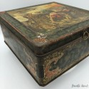 Old tin-plate cookie box | Fisherman decor