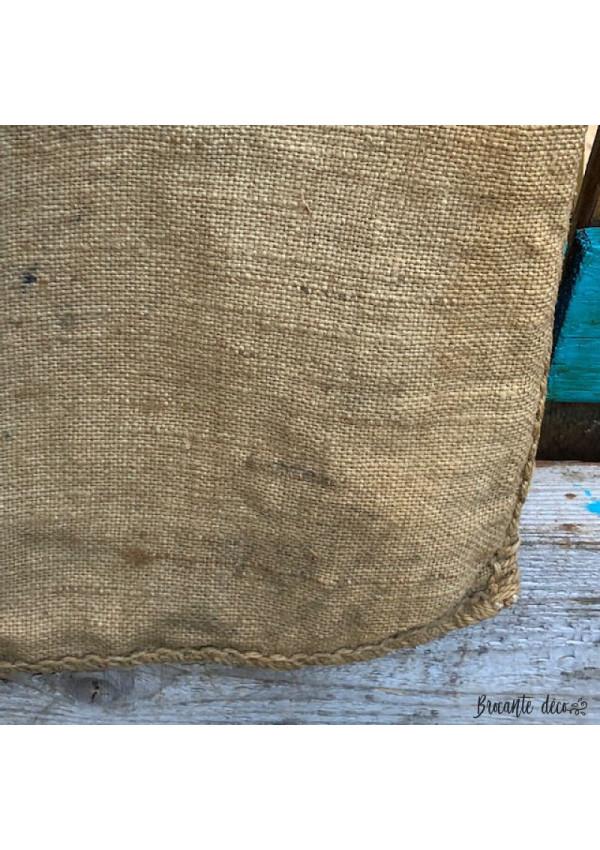 ANCIEN SAC TOILE De Jute Coop Le Flamant Rose Riz De Luxe Glacé