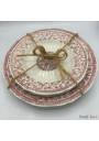 ♔Ensemble de 1 plat et 3 assiettes Gien france modèle Delft♔