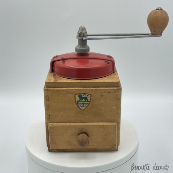 Old Peugeot Frères coffee mill | Red