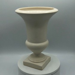 Vase ancien de forme Médicis | En porcelaine | Aspect satiné