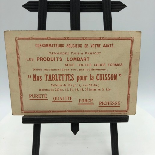 Old advertising cards to collect | Chocolat Lombart | Les rois de France