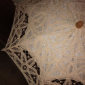 Old lace parasol for children or large dolls