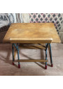 Old small desk with drawer and its matching chair | For children | In wood