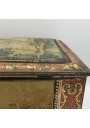Old lithographed tin box | For biscuits or jewelry | Interior mirror