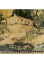 Old lithographed tin box | For biscuits or jewelry | Interior mirror