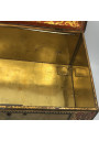 Old lithographed tin box | For biscuits or jewelry | Interior mirror