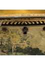 Old lithographed tin box | For biscuits or jewelry | Interior mirror