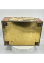 Old lithographed tin box | For biscuits or jewelry | Interior mirror