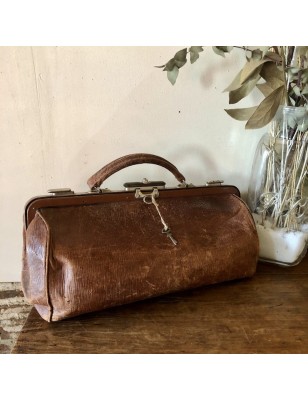 Ancien sac en cuir | De médecin ou  de voyage | Circa 1920