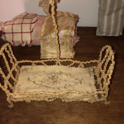 Old doll furniture | In wire and rope | For dollhouse